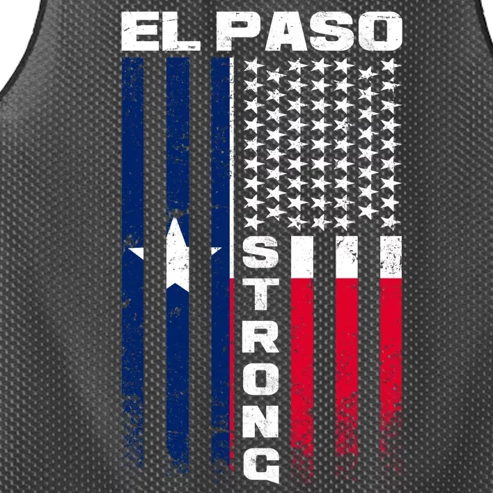 El Paso Texas Strong Flag Mesh Reversible Basketball Jersey Tank