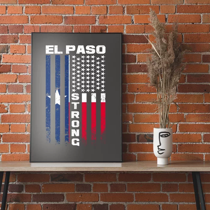 El Paso Texas Strong Flag Poster