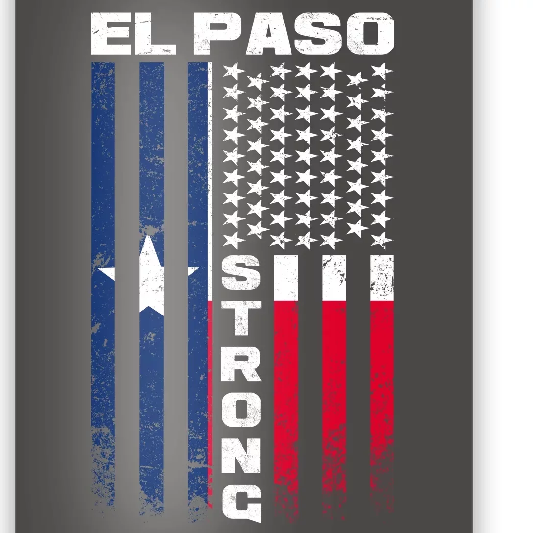 El Paso Texas Strong Flag Poster