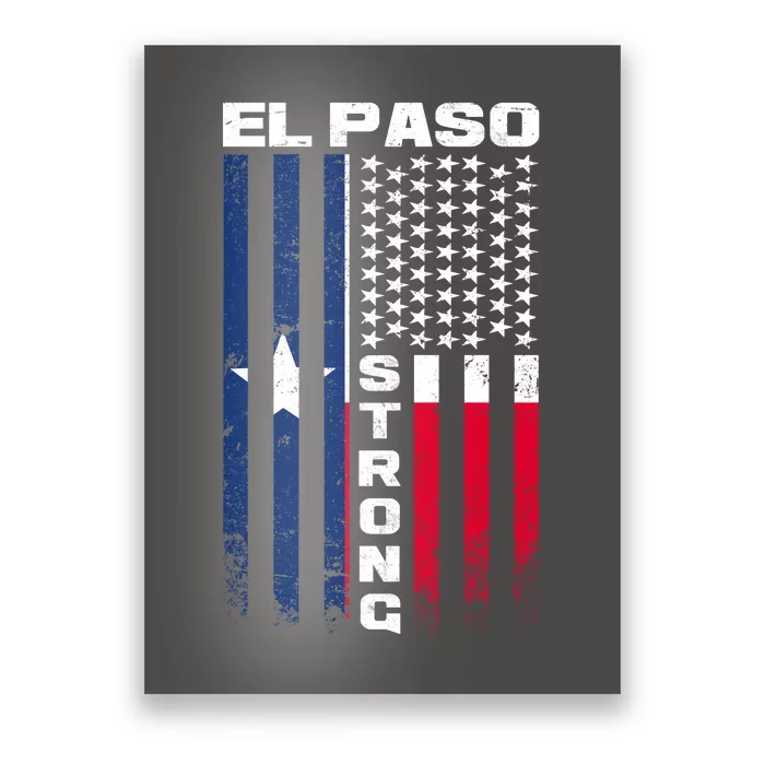 El Paso Texas Strong Flag Poster