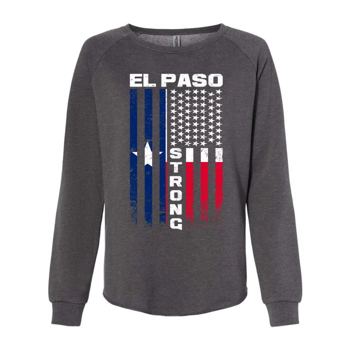 El Paso Texas Strong Flag Womens California Wash Sweatshirt