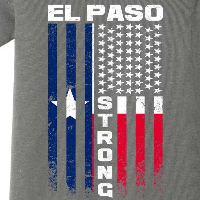 El Paso Texas Strong Flag Baby Bodysuit