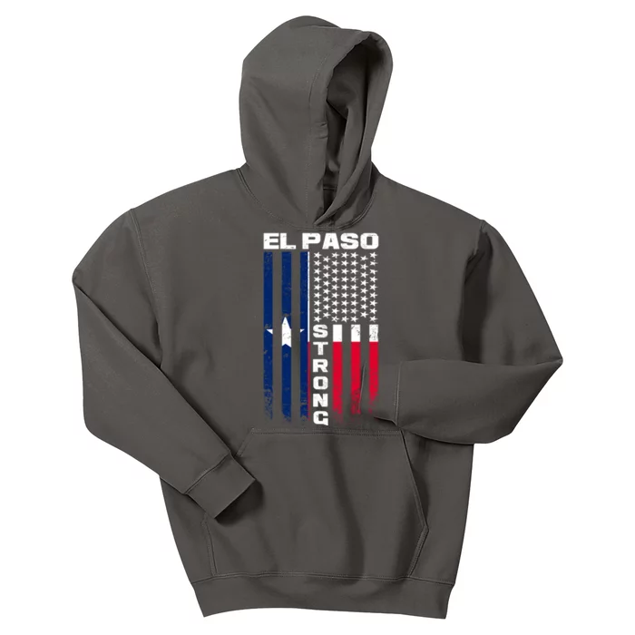 El Paso Texas Strong Flag Kids Hoodie