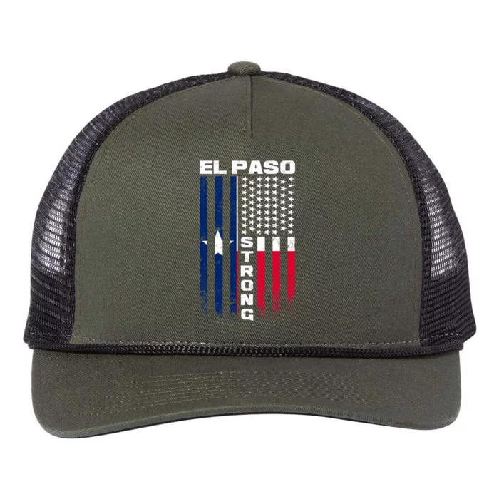 El Paso Texas Strong Flag Retro Rope Trucker Hat Cap