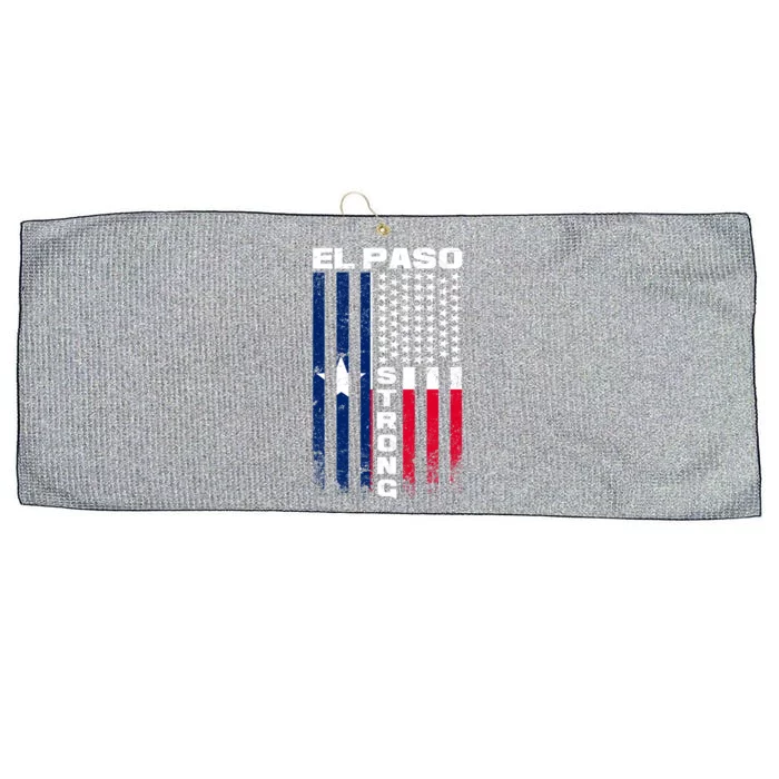 El Paso Texas Strong Flag Large Microfiber Waffle Golf Towel