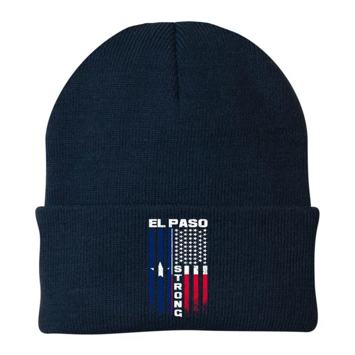 El Paso Texas Strong Flag Knit Cap Winter Beanie