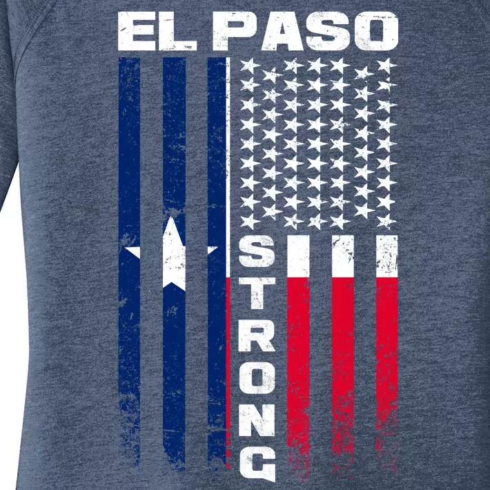 El Paso Texas Strong Flag Women's Perfect Tri Tunic Long Sleeve Shirt