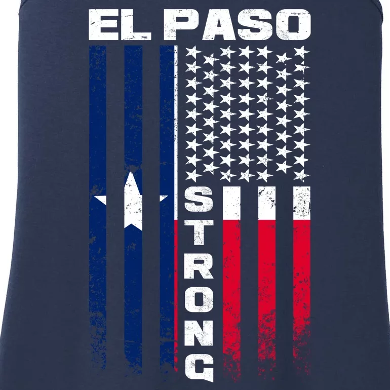 El Paso Texas Strong Flag Ladies Essential Tank