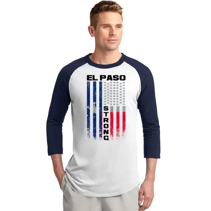 El Paso Texas Strong Flag Baseball Sleeve Shirt