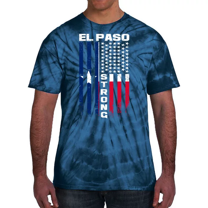 El Paso Texas Strong Flag Tie-Dye T-Shirt