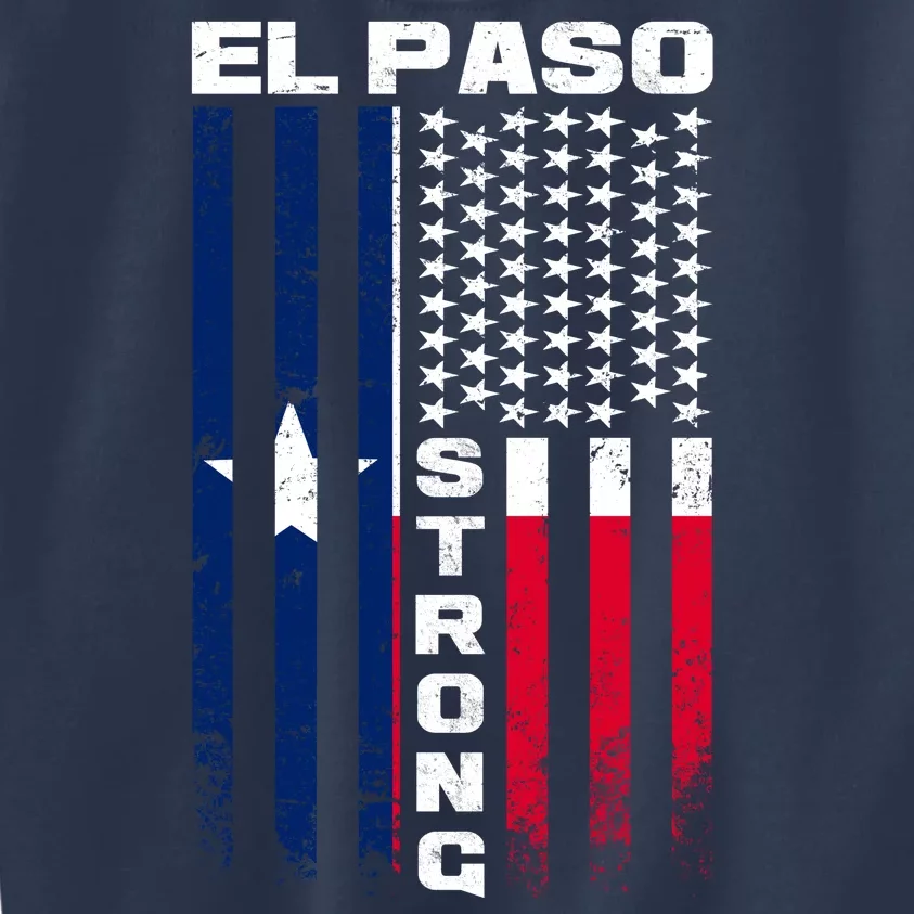 El Paso Texas Strong Flag Kids Sweatshirt