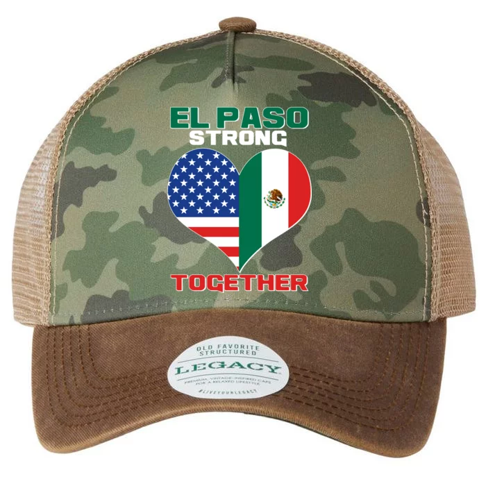 El Paso Texas Strong Together Heart Legacy Tie Dye Trucker Hat