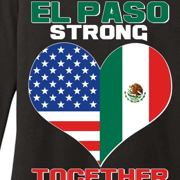 El Paso Texas Strong Together Heart Womens CVC Long Sleeve Shirt