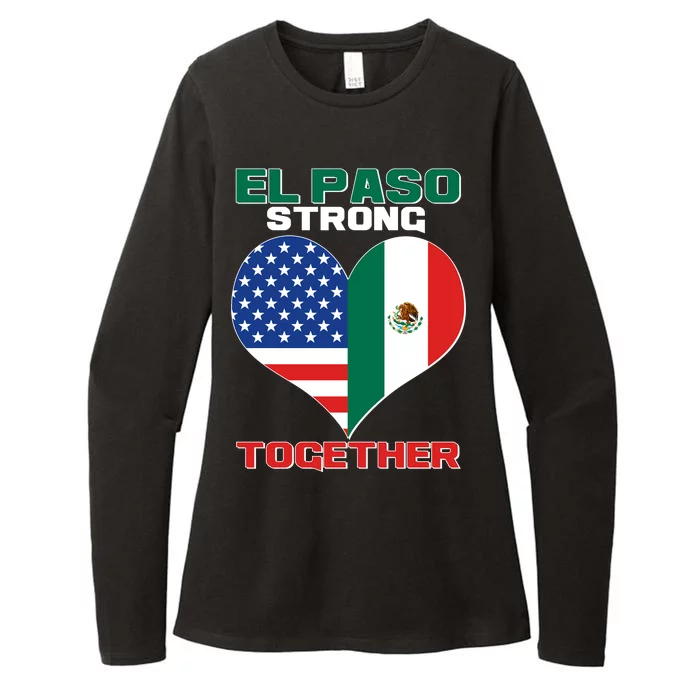 El Paso Texas Strong Together Heart Womens CVC Long Sleeve Shirt