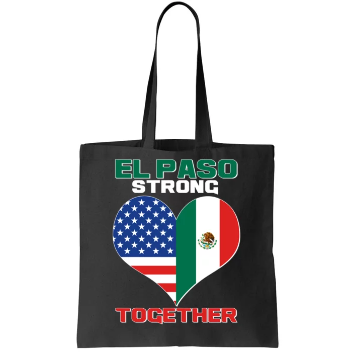 El Paso Texas Strong Together Heart Tote Bag