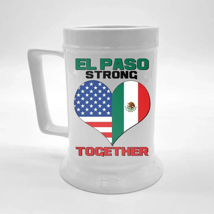 El Paso Texas Strong Together Heart Front & Back Beer Stein