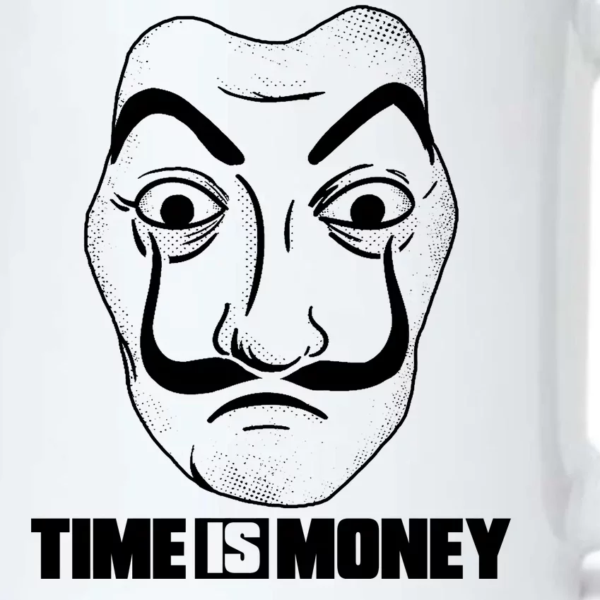 El Professor Time Is Money Black Color Changing Mug