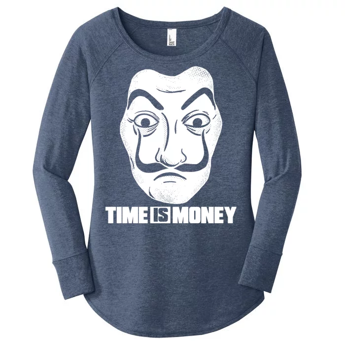 El Professor Time Is Money Women's Perfect Tri Tunic Long Sleeve Shirt