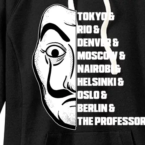 El Professor World City Names Women's Fleece Hoodie