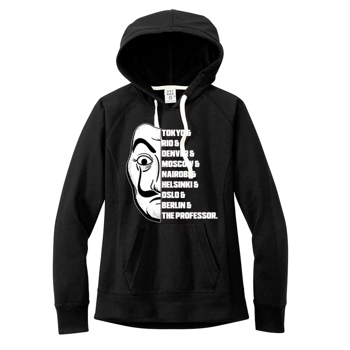 El Professor World City Names Women's Fleece Hoodie