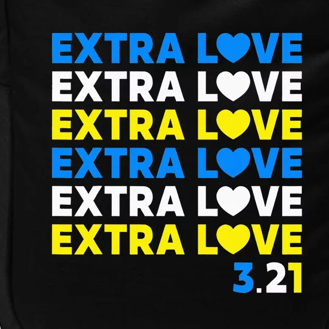 Extra Love 3.21 World Down Syndrome Awareness Day March 21 Impact Tech Backpack