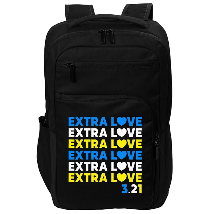 Extra Love 3.21 World Down Syndrome Awareness Day March 21 Impact Tech Backpack