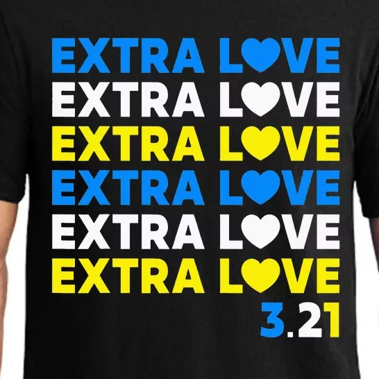 Extra Love 3.21 World Down Syndrome Awareness Day March 21 Pajama Set