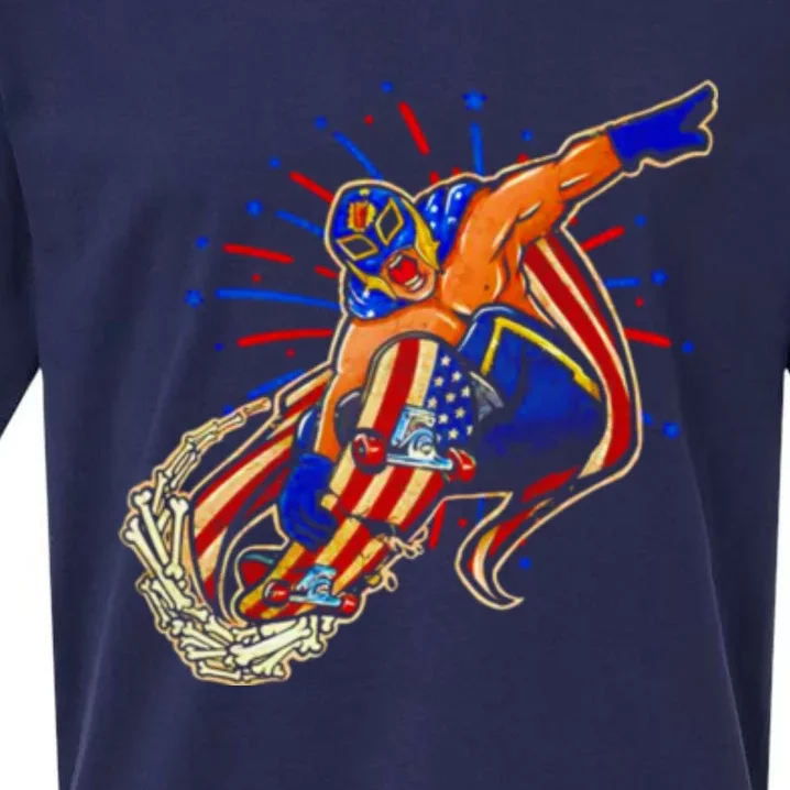 El Luchador 4th Of July Sueded Cloud Jersey T-Shirt