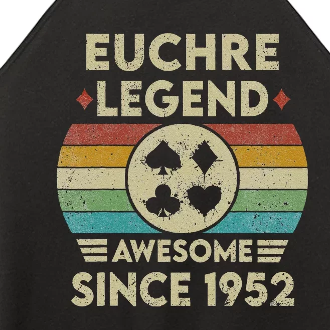 Euchre Legend 70 Years Old Awesome Since 1952 Euchre Women’s Perfect Tri Rocker Tank