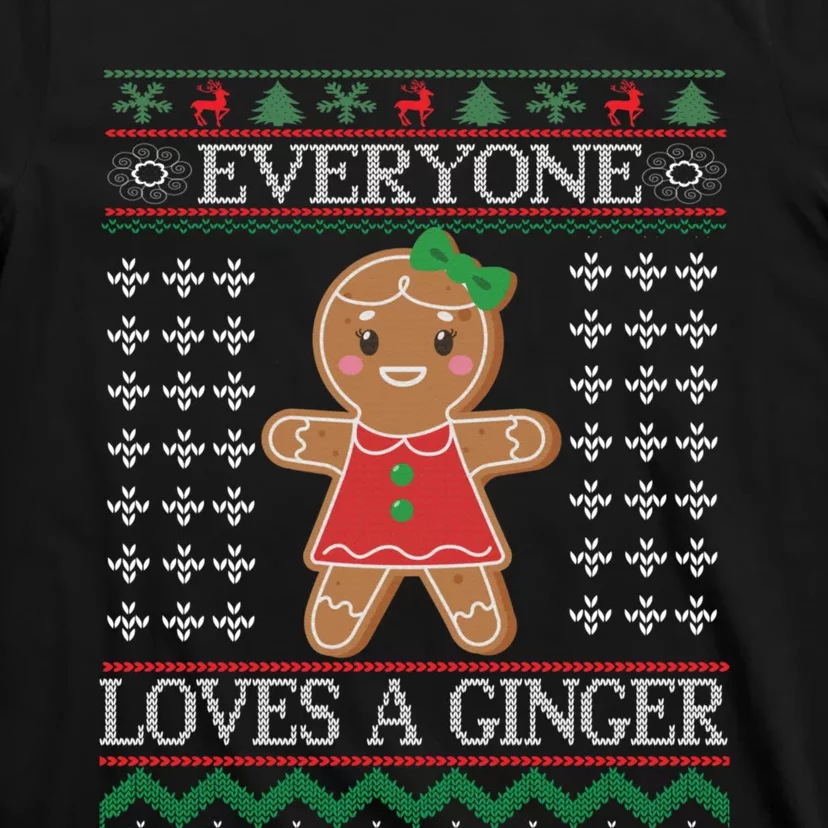 Everyone Loves A Ginger Ugly Christmas Sweaters T-Shirt