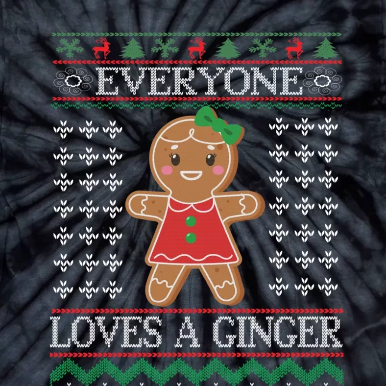 Everyone Loves A Ginger Ugly Christmas Sweaters Tie-Dye T-Shirt