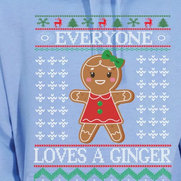 Everyone Loves A Ginger Ugly Christmas Sweaters Unisex Surf Hoodie