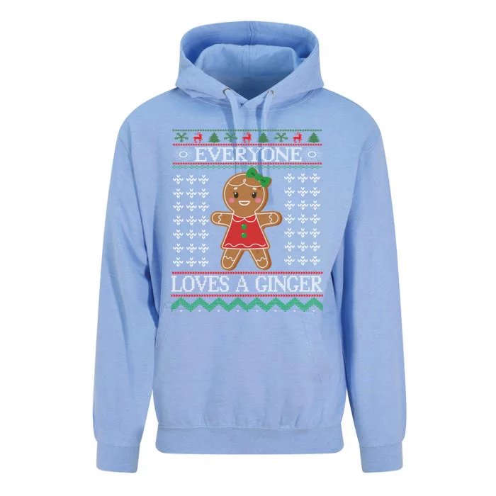 Everyone Loves A Ginger Ugly Christmas Sweaters Unisex Surf Hoodie