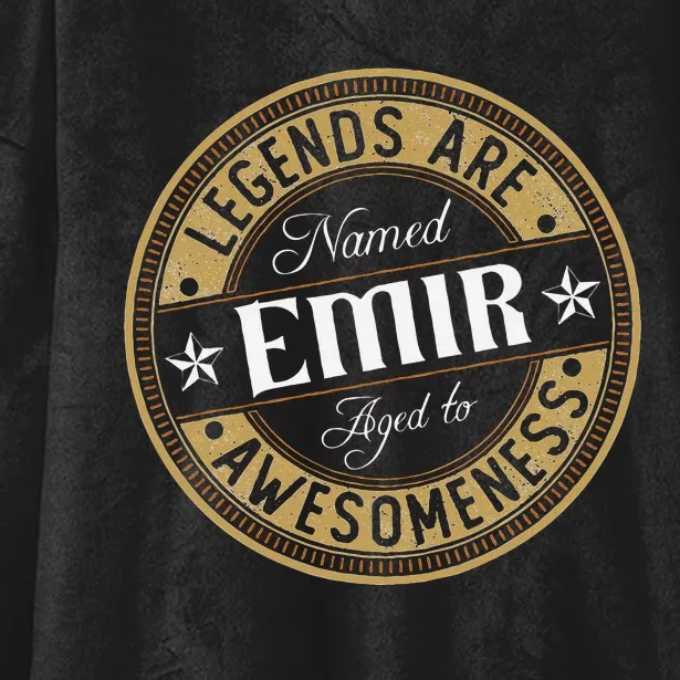 Emir Legends Are Named Emir Hooded Wearable Blanket