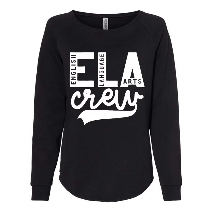 English Language Art Teacher Crew ELA Squad Womens California Wash Sweatshirt