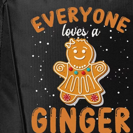 Everyone Loves A Ginger Gingerbread Christmas City Backpack