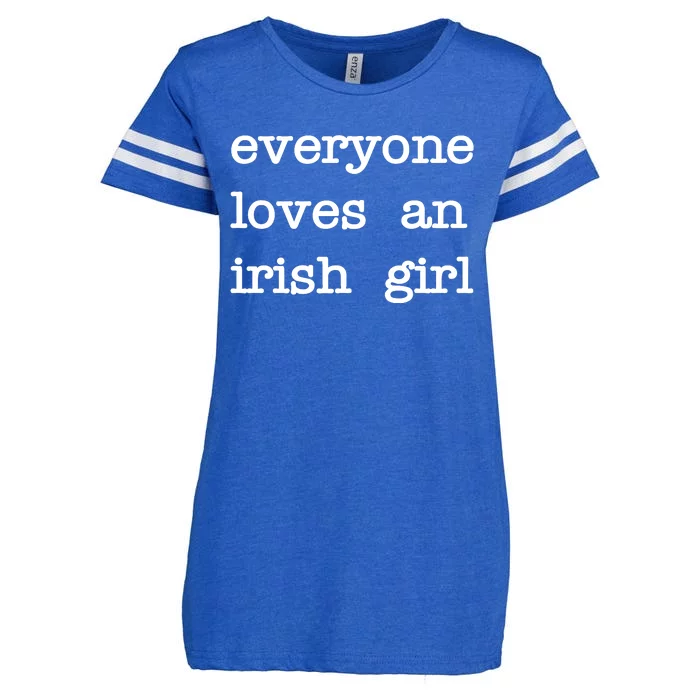 Everyone Loves An Irish Girl Enza Ladies Jersey Football T-Shirt