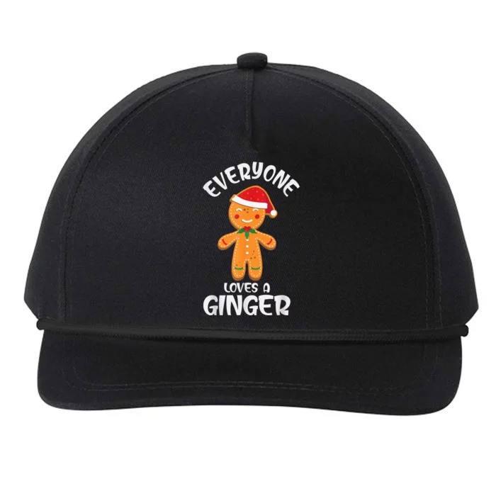 Everyone Loves a Ginger Shirt Redhead Gingerbread Christmas Snapback Five-Panel Rope Hat