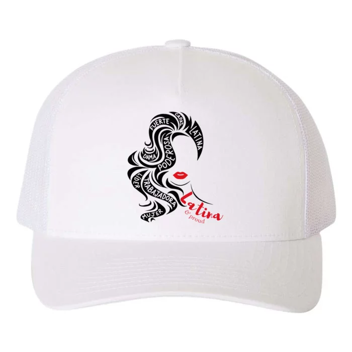 Empowered Latina AF Reina Poder Latina Pride Hispanic Yupoong Adult 5-Panel Trucker Hat