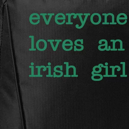 Everyone Loves An Irish Girl City Backpack