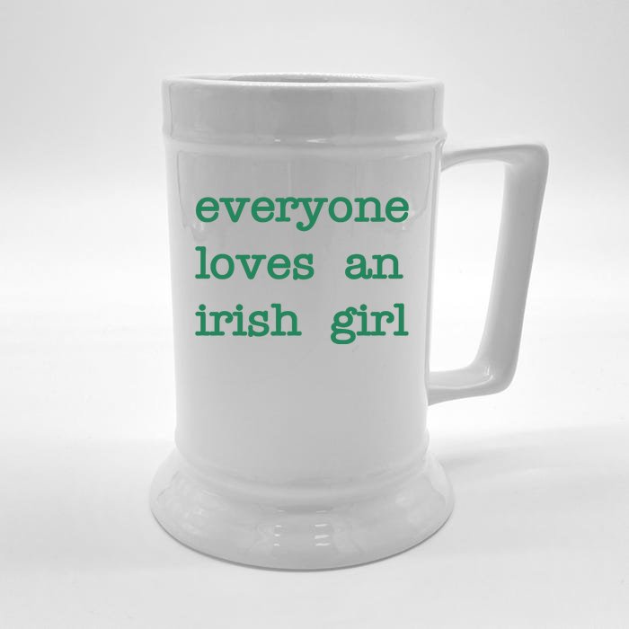 Everyone Loves An Irish Girl Front & Back Beer Stein