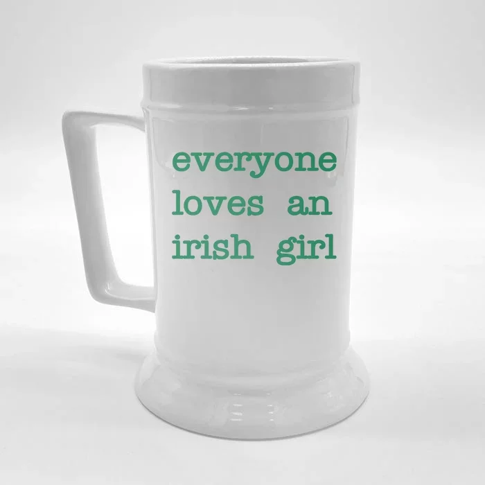 Everyone Loves An Irish Girl Front & Back Beer Stein