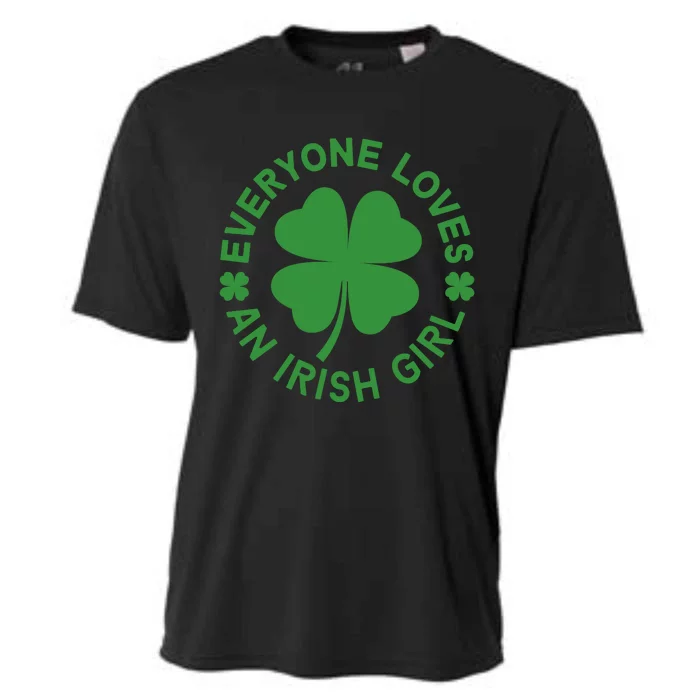 Everyone Loves An Irish Girl Green St Patricks Day Cooling Performance Crew T-Shirt