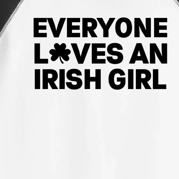 Everyone Loves An Irish Girl Green St Patricks Day Toddler Fine Jersey T-Shirt