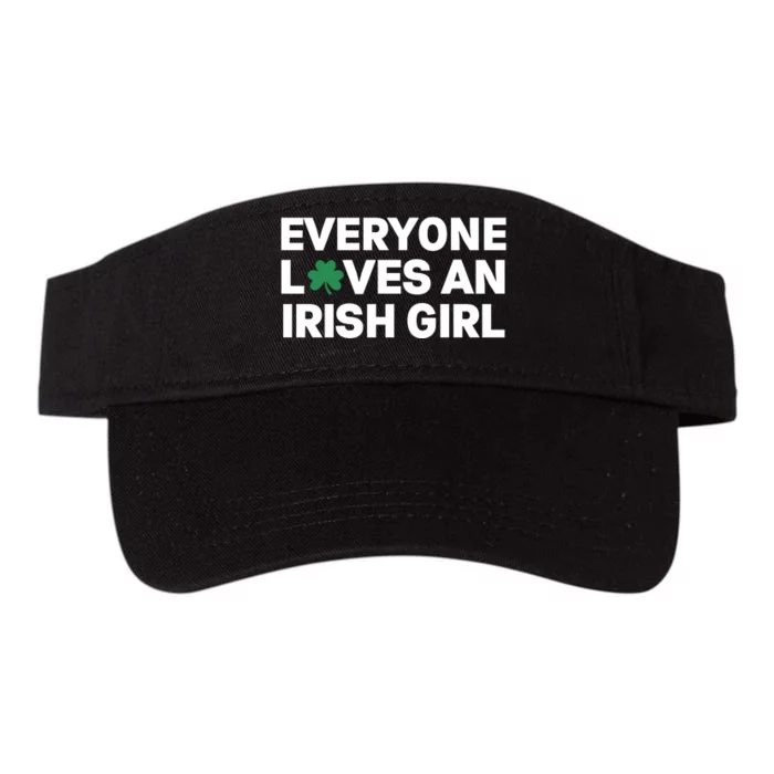 Everyone Loves An Irish Girl Green St Patricks Day Valucap Bio-Washed Visor