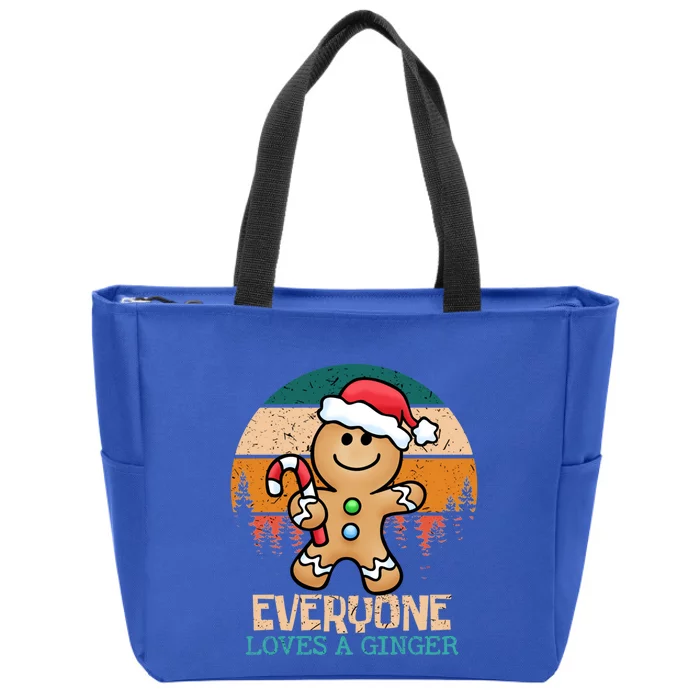 Everyone Loves A Ginger Chistmas Season Gift Zip Tote Bag