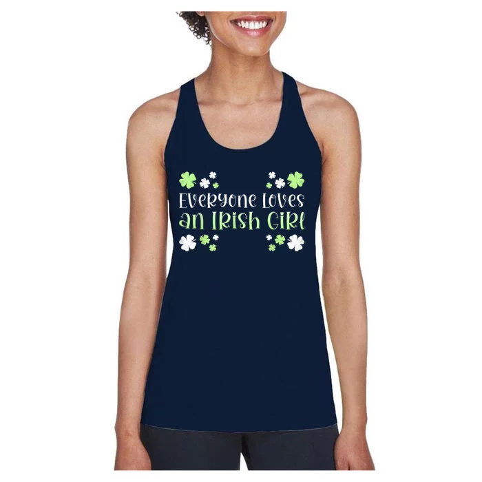 Everyone Loves An Irish Girl Women's Racerback Tank