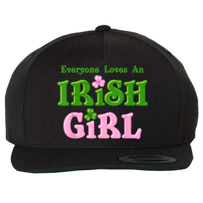 Everyone Loves An Irish Girl Wool Snapback Cap