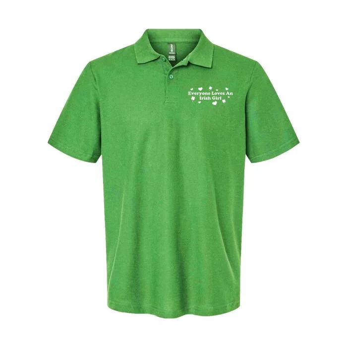 Everyone Loves An Irish Girl Softstyle Adult Sport Polo