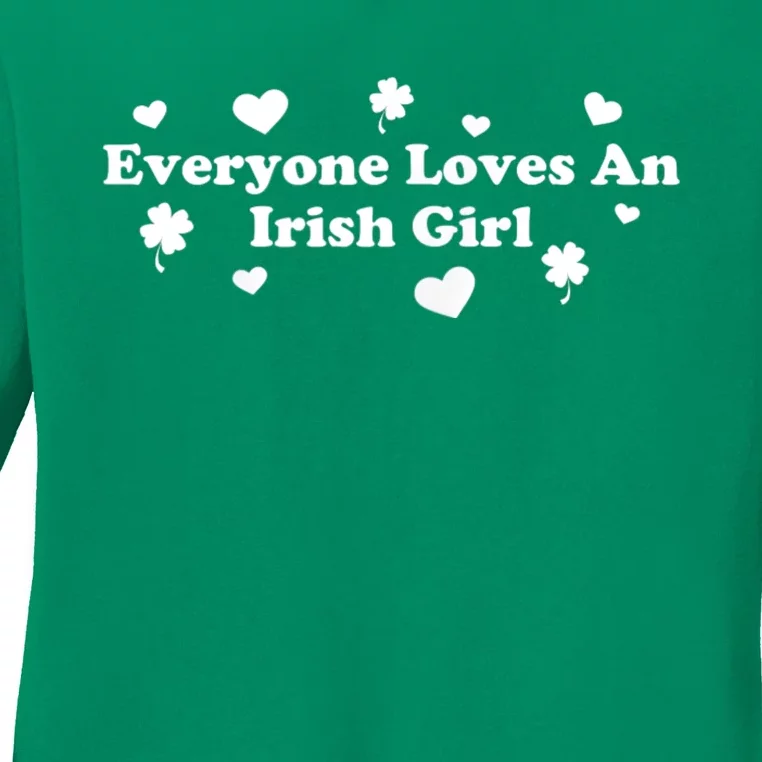 Everyone Loves An Irish Girl Ladies Long Sleeve Shirt